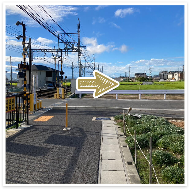 狛田駅 北出口からの道順2